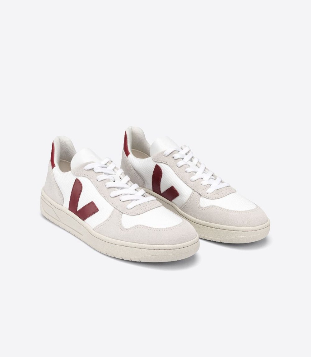 Veja Sneakers Dam - V-10 B-Mesh - Vita/Beige - 038276-CXO